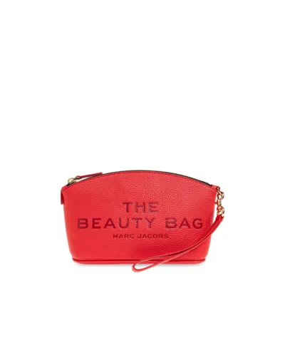 Marc Jacobs Zippered Cosmetic Bag In Red