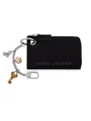 Marc Jacobs Zippered Mini Wallet With Pendant In Black