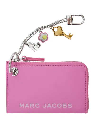 MARC JACOBS ZIPPERED WALLET WITH PENDANT