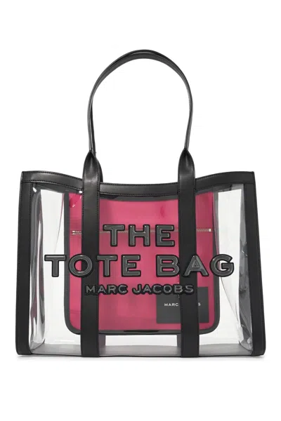 Marc Jacobs The Clear Large Tote Bag B In 黑色的