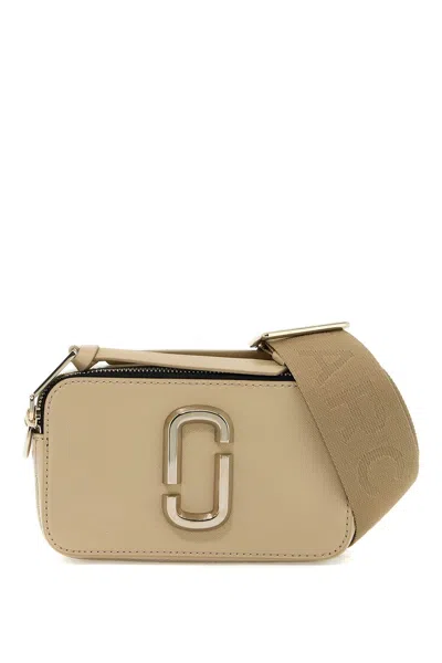 Marc Jacobs Rectangular Green Shoulder Bag With Gold-tone Accents In Neutral
