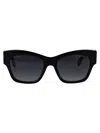 Marc Jacobs 54mm Gradient Rectangular Sunglasses In Black