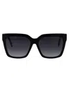 Marc Jacobs Acetate Square Sunglasses In Black