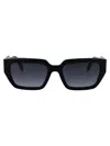 Marc Jacobs Black Acetate Sunglasses In Black