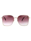 Marc Jacobs Gold Violet Metal Sunglasses In Pink