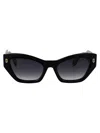 Marc Jacobs J Marc Acetate Cat-eye Sunglasses In Black