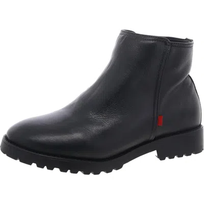 Marc Joseph Brookline Womens Zipper Leather Booties In Black