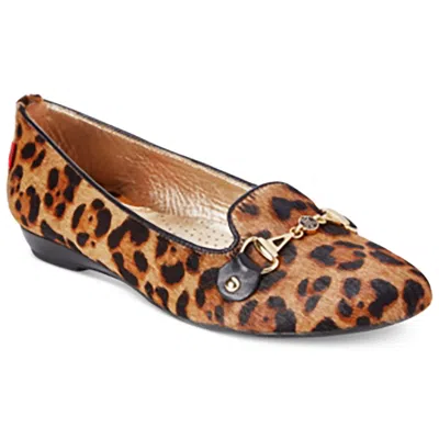 Marc Joseph Bryant Park Womens Embellished Leather Ballet Flats In Multi
