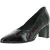 Marc Joseph Garrett Womens Padded Insole Patent Leather Pumps In Multi