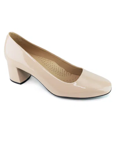 Marc Joseph New York Ashley Street Leather Pumps In Nude