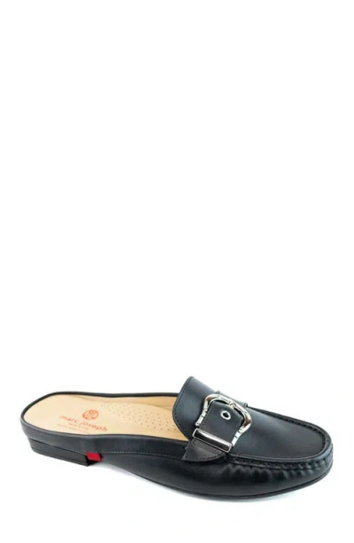 Marc Joseph New York Barbara St Leather Buckle Mule In Black