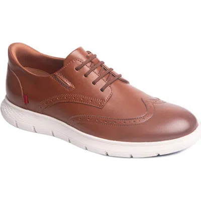 Marc Joseph New York Barnes Ave Hands Free Technology Lightweight Leather Wingtip Oxford In Brown