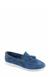 Marc Joseph New York Belle Tassel Loafer In Blue Suede