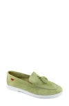 Marc Joseph New York Belle Tassel Loafer In Green Suede