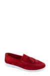Marc Joseph New York Belle Tassel Loafer In Red Suede