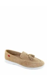 Marc Joseph New York Belle Tassel Loafer In Taupe Suede