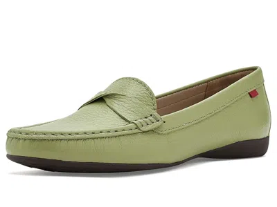 Marc Joseph New York Beverley Road Loafers Women's Shoes Lime Tumbled: 10 W In Green