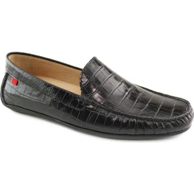 Marc Joseph New York Broadway Leather Venetian Driver Loafer In Black