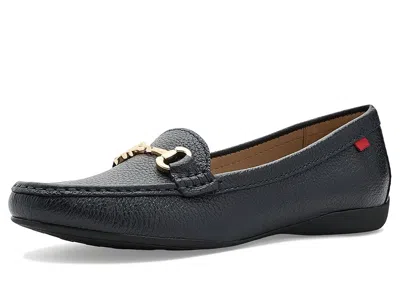 Marc Joseph New York Carter Road Loafer Women's Shoes Navy Grainy: 8 W In Blue