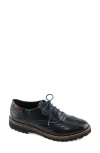 Marc Joseph New York Central Park Oxford Flat In Navy Box Leather