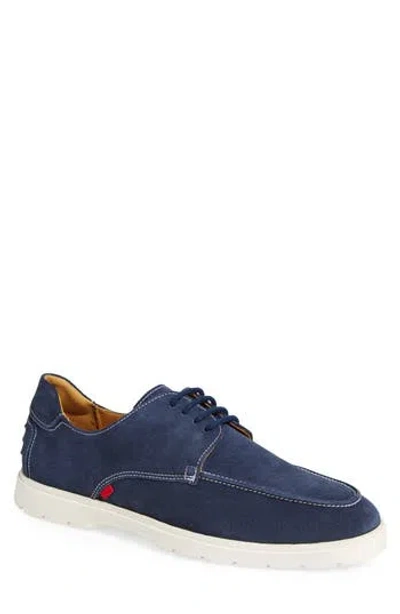 Marc Joseph New York Clark Street Derby In Navy Suede