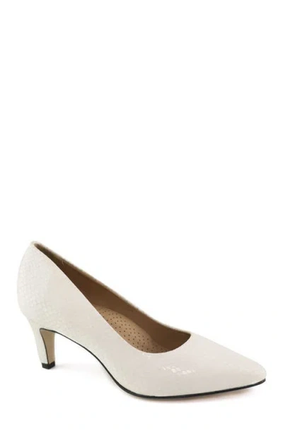 Marc Joseph New York Cortland St Leather Pump In White