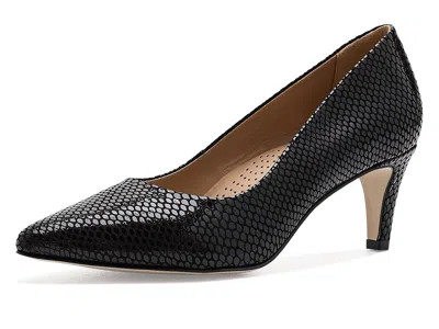 Marc Joseph New York Cortland St Pumps Women's Shoes Black Snake: 6.5 M