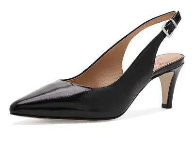 Marc Joseph New York Court Sling Pumps High Heels Black Svelte Patent: 6 M