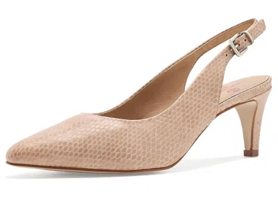 Marc Joseph New York Court Sling Pumps High Heels Blush Snake: 8 M In Pink