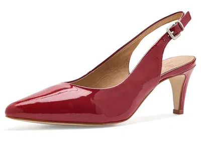 Marc Joseph New York Court Sling Pumps High Heels Campari Patent: 8.5 M In Red