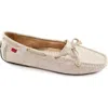 Marc Joseph New York Cypress Hill Croco Tiebow Driver Loafer In Neutral