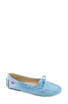 Marc Joseph New York Cypress Hill Driving Loafer In Ocean Breeze Croco