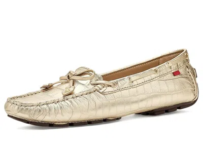 Marc Joseph New York Cypress Hill Loafers Women's Shoes Gold Croco: 6 M In Black