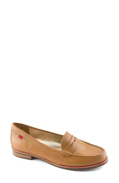 Marc Joseph New York East Village Penny Loafer In Tan Grainy