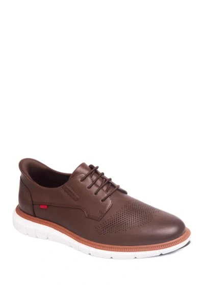 Marc Joseph New York Edward Street Hands Free Technology Leather Perforated Oxford In Brown