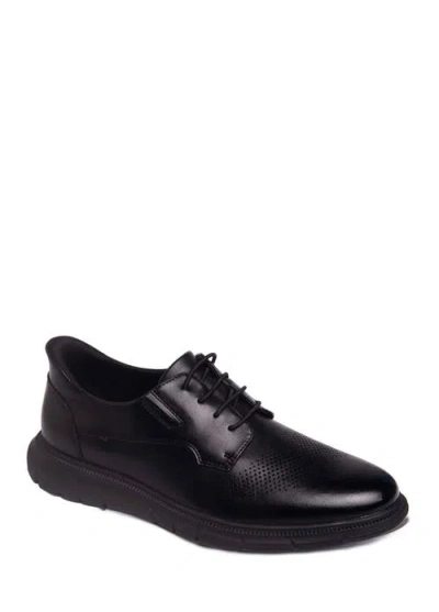 Marc Joseph New York Edward Street Hands Free Technology Leather Perforated Oxford In Black