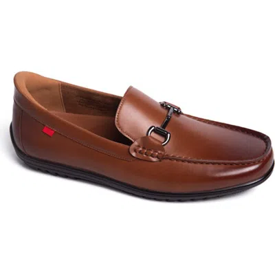 Marc Joseph New York Elliot Road Hands Free Technology Leather Slip On Buckle Loafer In Brown