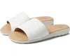 Marc Joseph New York Emery Ave Sandal Women's Us 5 White Slip-on Slide Khd1229 In Multi