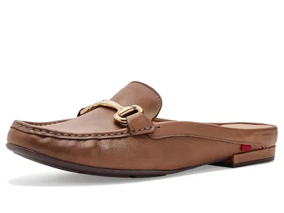Marc Joseph New York Grand Mule Women's Flat Shoes Tan Burnished Napa: 7 M In Brown