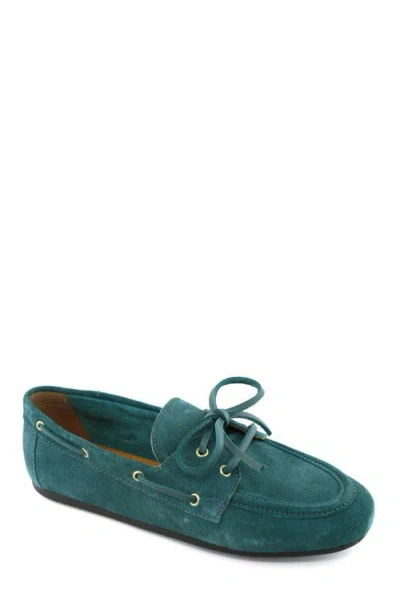 Marc Joseph New York Grove Street Slip On Leather Tiebow Loafer In Green