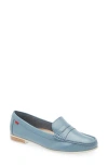 Marc Joseph New York Hamptons Penny Loafer In Frost Blue Napa/white Sole