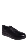 Marc Joseph New York Harbor Road Hands Free Technology Lightweight Leather Perforated Sneaker In Black