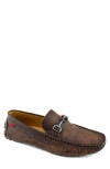 Marc Joseph New York Henry Street Bit Driving Loafer In Whiskey Burnished