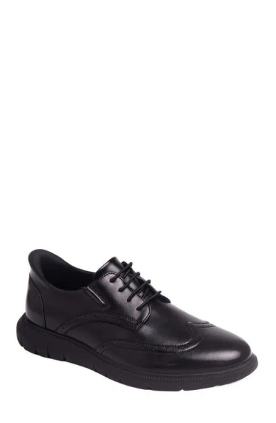 Marc Joseph New York Hill Street Hands Free Technology Leather Wingtip Casual Oxford In Black