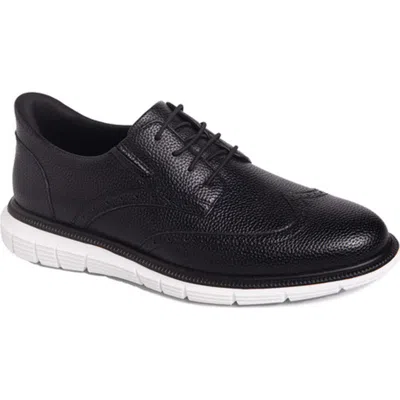 Marc Joseph New York Hill Street Hands Free Technology Leather Wingtip Casual Oxford In Black