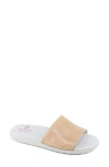 Marc Joseph New York Hudson Snakeskin Embossed Slide Sandal In Beige Snake/gris Sole