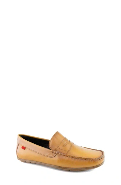 Marc Joseph New York Kids' Davidson Driving Loafer In Tan Napa