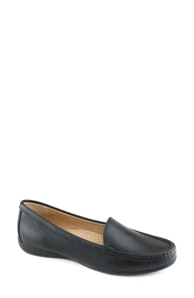 Marc Joseph New York Lake Road Loafer In Black Grainy