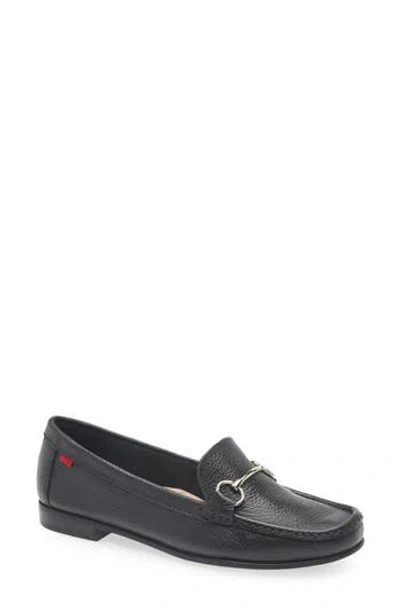Marc Joseph New York Lane Ave Bit Loafer In Black Grainy