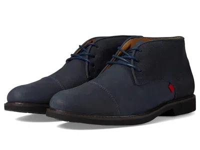 Marc Joseph New York Lenox Ave Boots Men's Navy Leather Cap Toe Chukka Jobb1212 In Blue